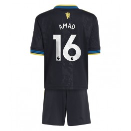 Manchester United Amad Diallo #16 Derde tenue Kids 2025-26 Korte Mouw (+ Korte broeken)